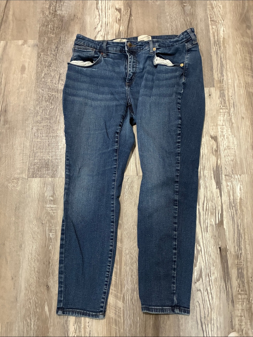 Women's Dark Blue Stretch Skinny Jeans